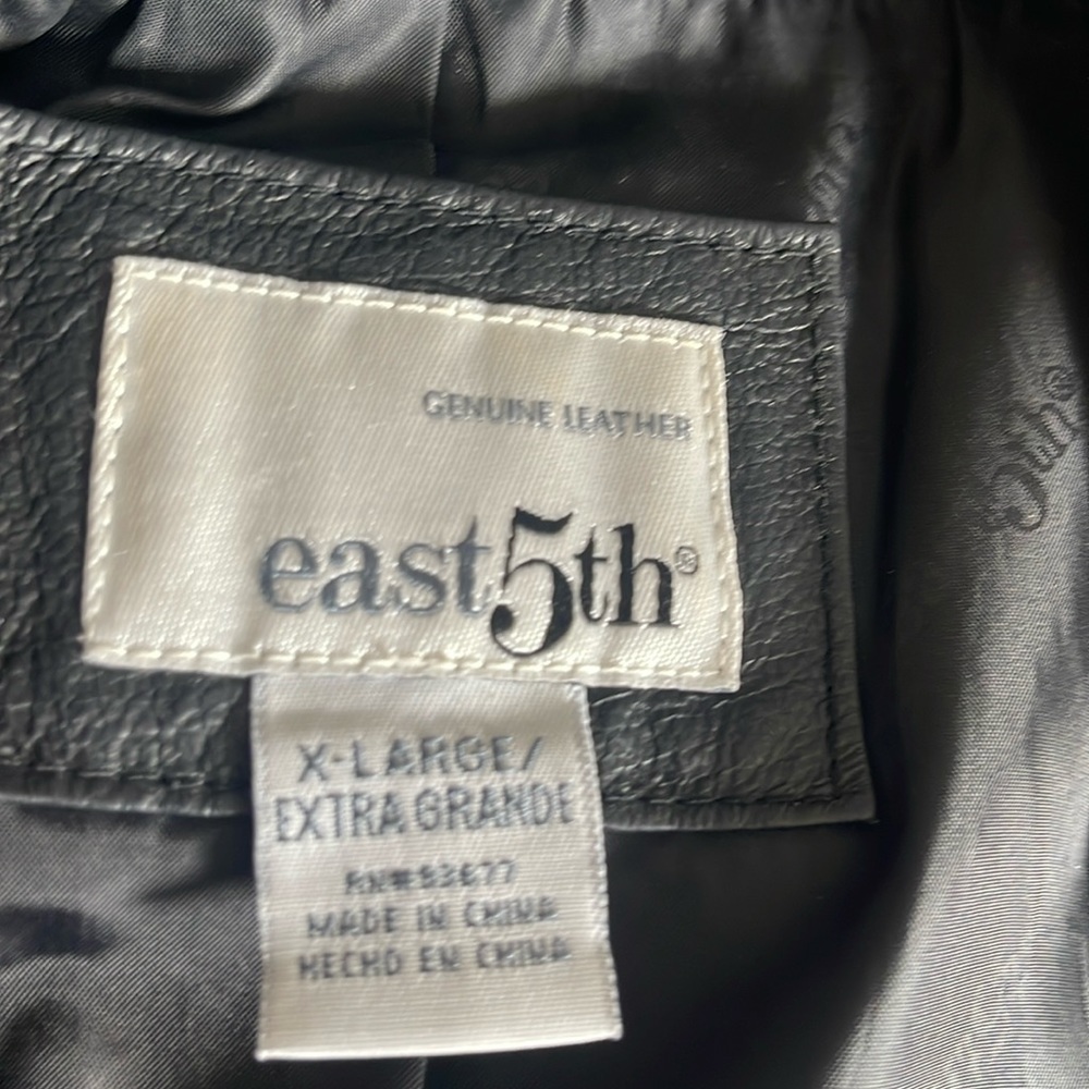 East 5th leather blazer.